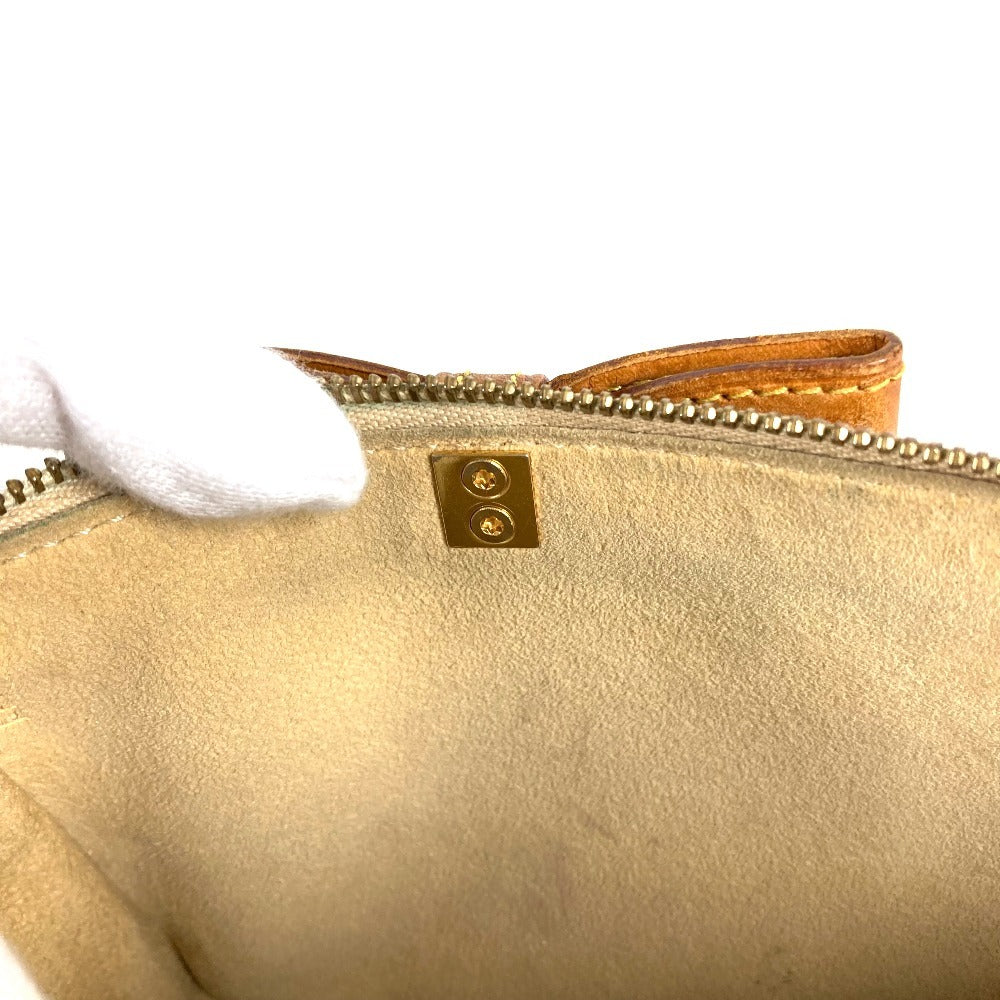 Louis Vuitton M92006 Monogram Cherry Blossom Takashi Murakami Pochette Accessory Mini Handbag Bahu Beg Aksesori Beg Beg Tangan Monogram Cherry Blossom Canvas Wanita Brown