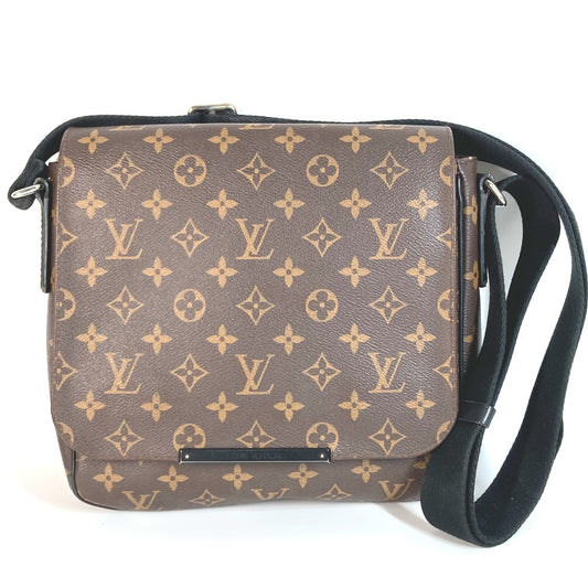 LOUIS VUITTON M40935 モノグラムマカサー ディストリクト PM ディストリクトPM カバン フラップ 斜め掛け メッセンジャーバッグ ショルダーバッグ モノグラムマカサーキャンバス ユニセックス ブラウン