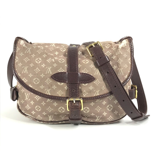 LOUIS VUITTON M40669 Monogram Ideal Saumur PM Saumur PM Bolso con solapa Bolso bandolera Monogram Ideal Mujer Sepia Vino Rojo