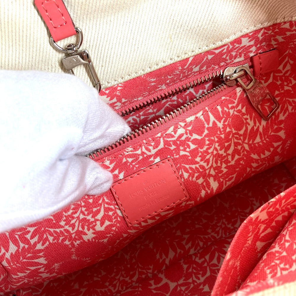 LOUIS VUITTON M94505 2014年サマーコレクション カバ PM カバPM カバン トートバッグ 肩掛け ショルダーバッグ レザー/キャンバス レディース ピンク