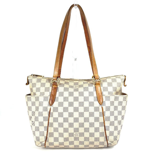 LOUIS VUITTON N51261 Damier Azur Totally PM Tote Bag, Shoulder Bag, Damier Azur Canvas, Women's, White