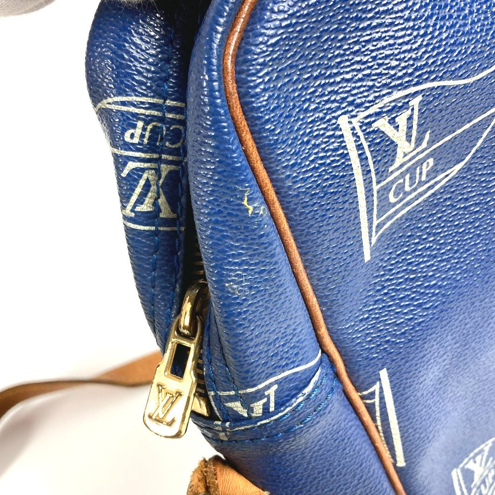 LOUIS VUITTON M80010 LVカップ louis vuitton cup サック サンディエゴ 斜め掛け ポシェット カバン ショルダーバッグ レザー ユニセックス ブルー