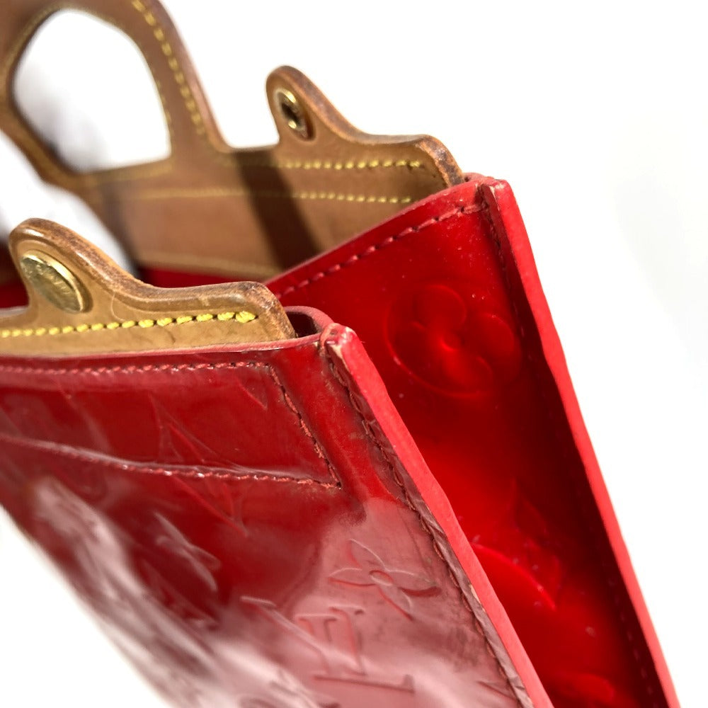 LOUIS VUITTON M91078 Monogram Vernis Stanton Vertical Handbag, Monogram Vernis, Women's, Red
