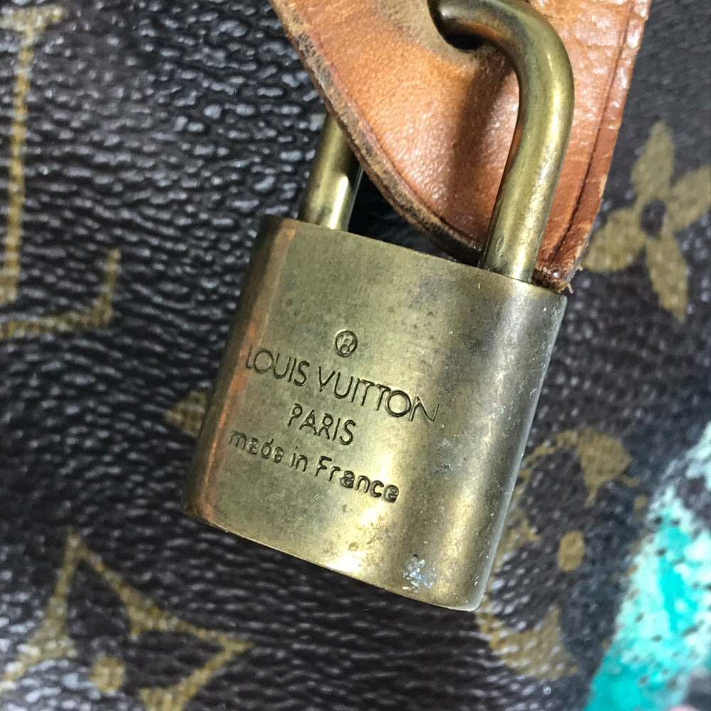 LOUIS VUITTON M48610 モノグラム ローズ 薔薇 スピーディ30 カバン ミニボストンバッグ ハンドバッグ モノグラムキャンバス レディース ブラウン