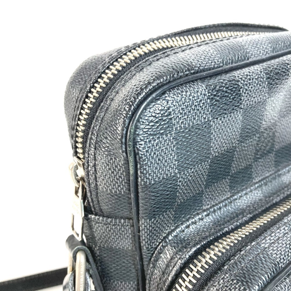 LOUIS VUITTON N41446 ダミエグラフィット レム カバン 斜め掛け ポシェット ショルダーバッグ ダミエグラフィットキャンバス レディース ブラック