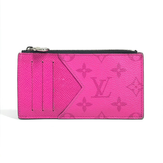 LOUIS VUITTON M30777 タイガラマ コインカードホルダー フラグメントケース 財布 小銭入れ コインケース タイガレザー ユニセックス ピンク