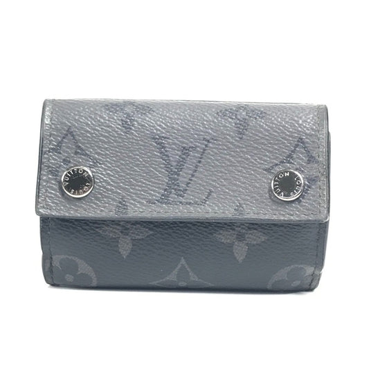 LOUIS VUITTON M45417 Monogram Eclipse Discovery Compact Wallet, Tri-fold Wallet, Monogram Eclipse Canvas, Unisex, Black
