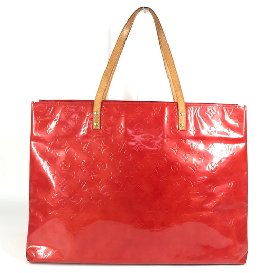 LOUIS VUITTON M91084 Monogram Vernis Reed GM Shoulder Tote Bag/Boston Bag/Shoulder Bag in Monogram Vernis Canvas, Women's, Rouge Red