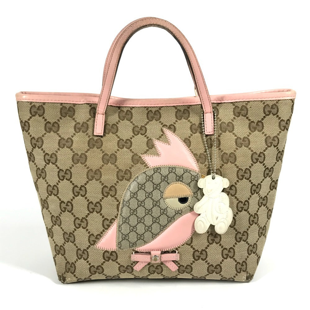 GUCCI 271101 GG パパガッロ オウム チャーム付き トートバッグ