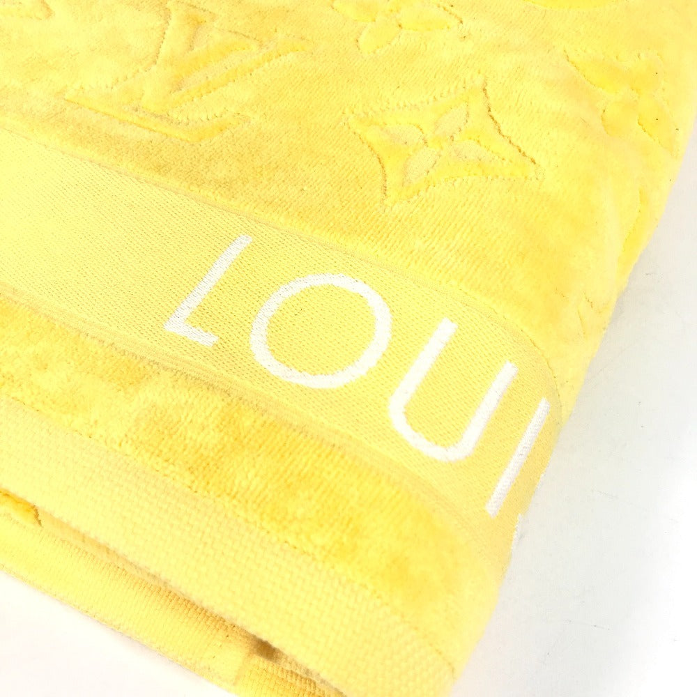 LOUIS VUITTON M78458 Monogram Beach Towel - LV Vacation Bath Towel, Interior Throw, Blanket, Cotton, Unisex, Yellow