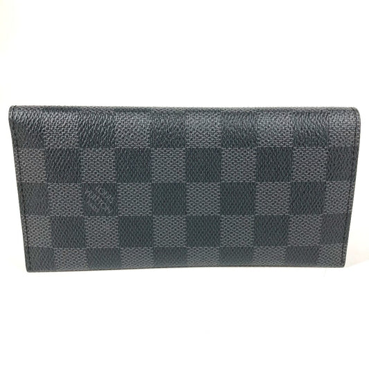 LOUIS VUITTON N61236 Damier Graphite Porte Carte 16CC Business Card Holder, Pass Case, Bifold Card Case, Damier Graphite Canvas, Unisex, Black
