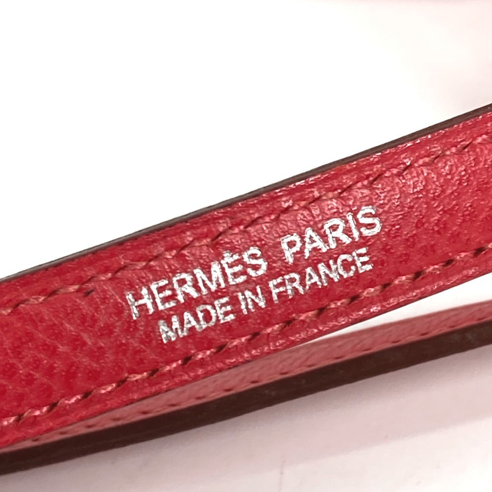 HERMES Tiny Birkin Tiny Birkin Bag 2WAY Bag Shoulder Bag Hand Bag Leather Red/SilverHardware Used