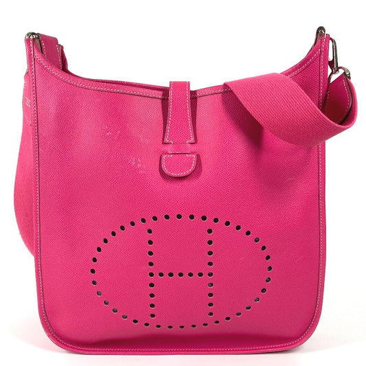 HERMES エブリン 3 GM エブリンGM カバン 斜め掛け ポシェット ショルダーバッグ エプソン レディース ローズ ティリアン ピンク