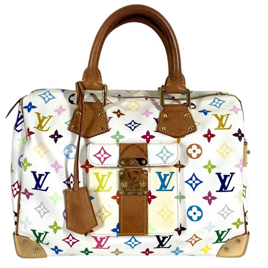 LOUIS VUITTON M92643 モノグラムマルチカラー スピーディ30 スピーディ 30 カバン ミニボストンバッグ ハンドバッグ モノグラムマルチカラーキャンバス レディース ブロン ホワイト