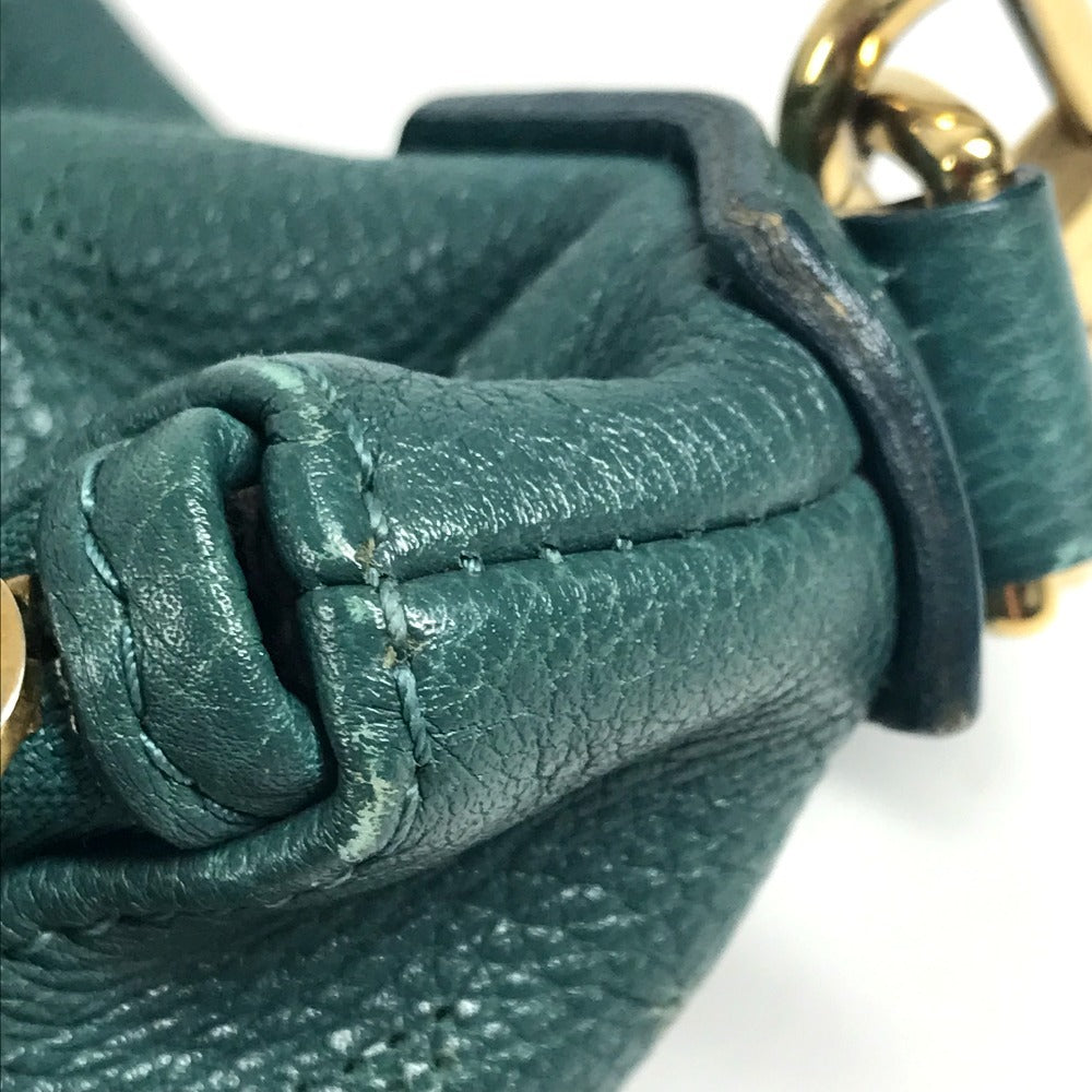 LOUIS VUITTON M93986 Monogram Mahina Selene MM Selene MM Crossbody Bag Shoulder Bag Monogram Mahina Leather Women's Lagoon Blue-Green