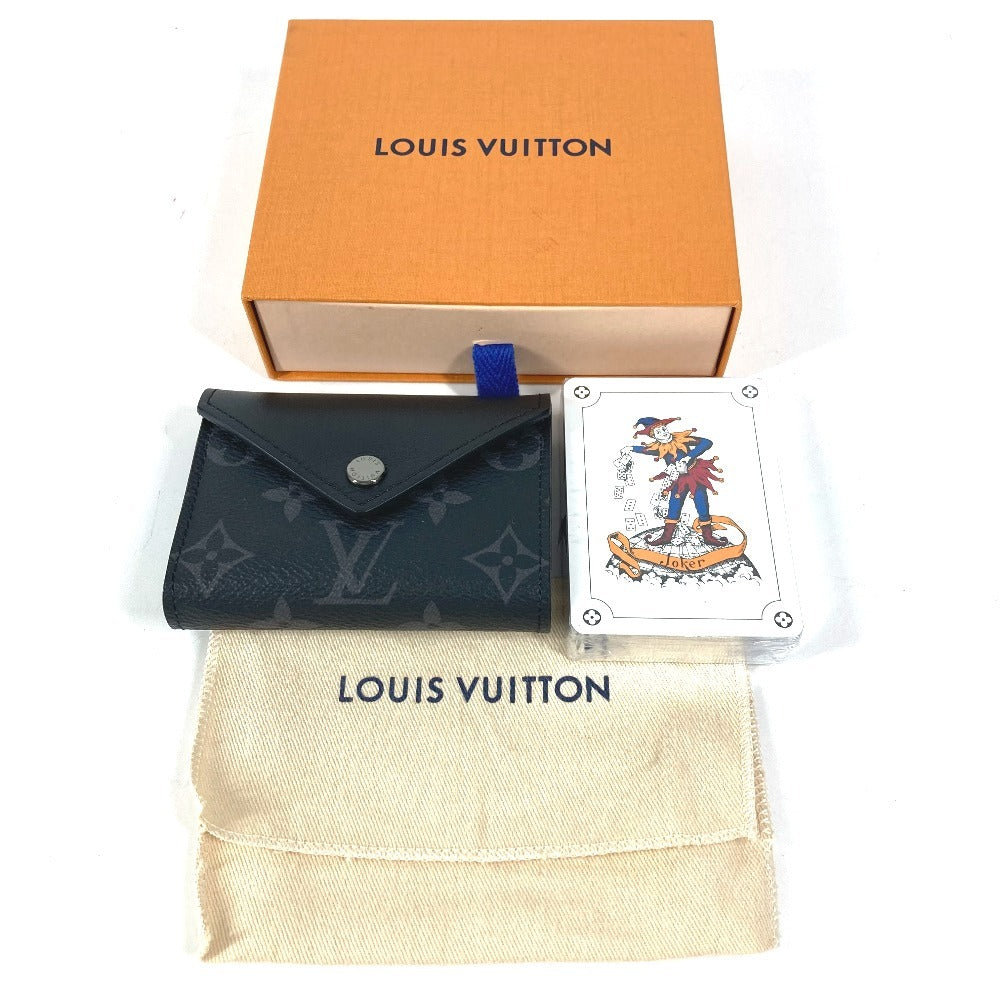 LOUIS VUITTON GI0198 モノグラムエクリプス エテュイカルトアルセーヌ トランプ&ポーチ カード54枚 カードケース 名刺入れ カードケース モノグラムエクリプスキャンバス ユニセックス ブラック