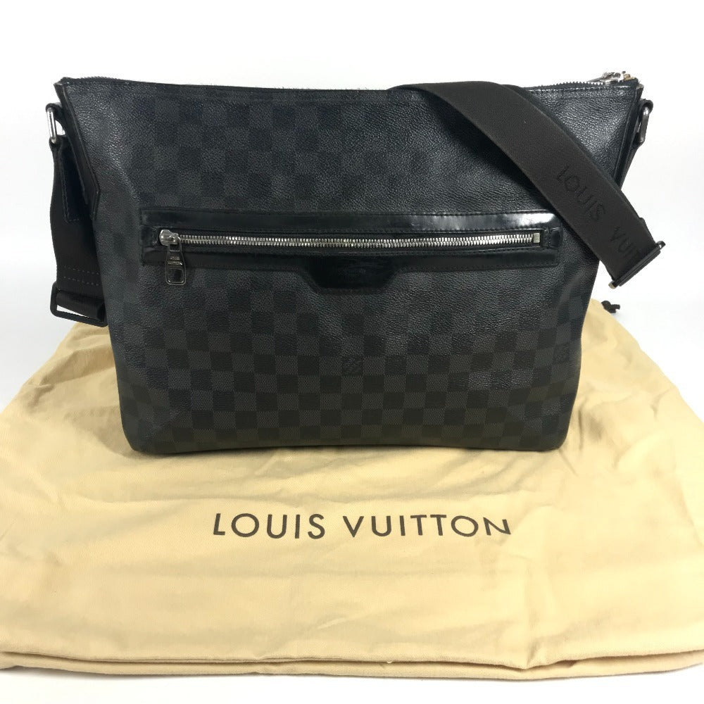 LOUIS VUITTON N41106 Damier Graphite Mick MM Mick MM Bag Sling Bag Shoulder Bag Damier Graphite Canvas Unisex Black