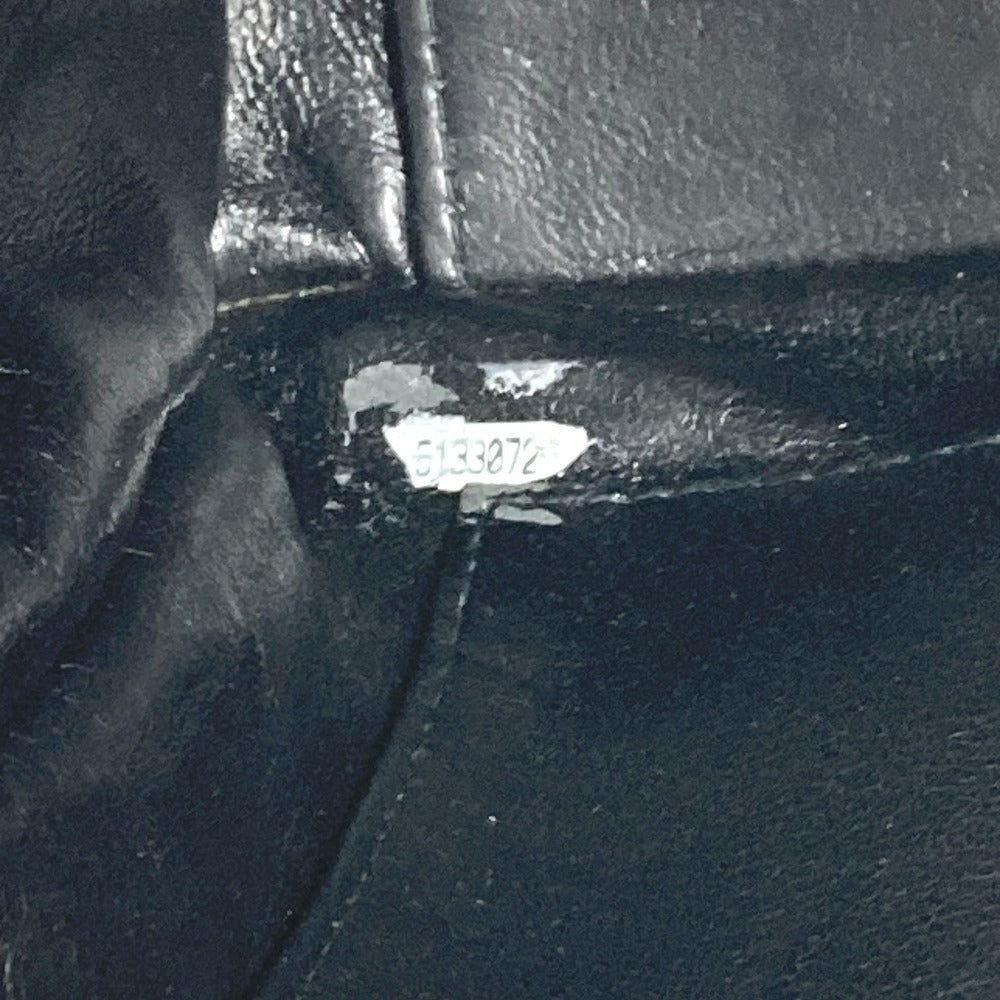 CHANEL Vintage Logo Matelasse Quilted Bag Tote Bag Shoulder Bag Handbag Leather Unisex Black