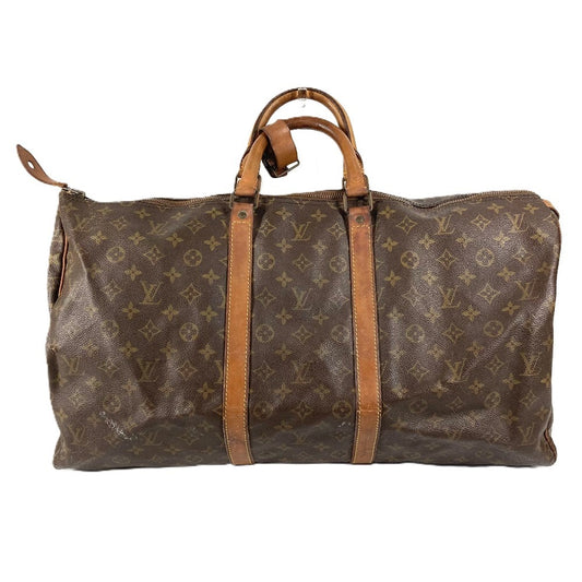 LOUIS VUITTON M41424 モノグラム キーポル55 キーポル 55 デベソ 旧型 カバン ハンドバッグ 旅行バッグ トラベルバッグ ボストンバッグ モノグラムキャンバス ユニセックス ブラウン