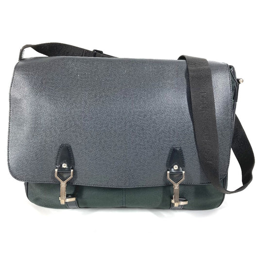 LOUIS VUITTON M30162 タイガ デルスー カバン フラップ 斜め掛け メッセンジャーバッグ ショルダーバッグ タイガレザー ユニセックス カーキ