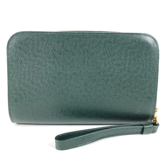 LOUIS VUITTON M30184 タイガ バイカル カバン クラッチバッグ ポーチ ストラップ付き セカンドバッグ タイガレザー メンズ エピセア カーキ