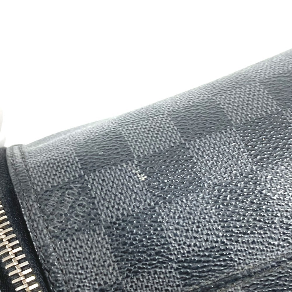 LOUIS VUITTON N47625 Damier Graphite Toiletry Pouch Makeup Pouch Cosmetic Pouch Clutch Bag Pouch Damier Graphite Canvas Unisex Black