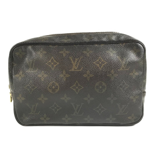 LOUIS VUITTON M47524 Monogram True Toilet 23 Makeup Pouch, Clutch Bag, Second Bag, Cosmetic Pouch, Monogram Canvas, Unisex, Brown