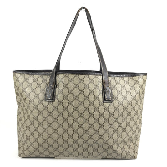 GUCCI 211137 GG Logo Shoulder Bag Tote Bag Shoulder Bag GG Supreme Canvas Unisex Beige