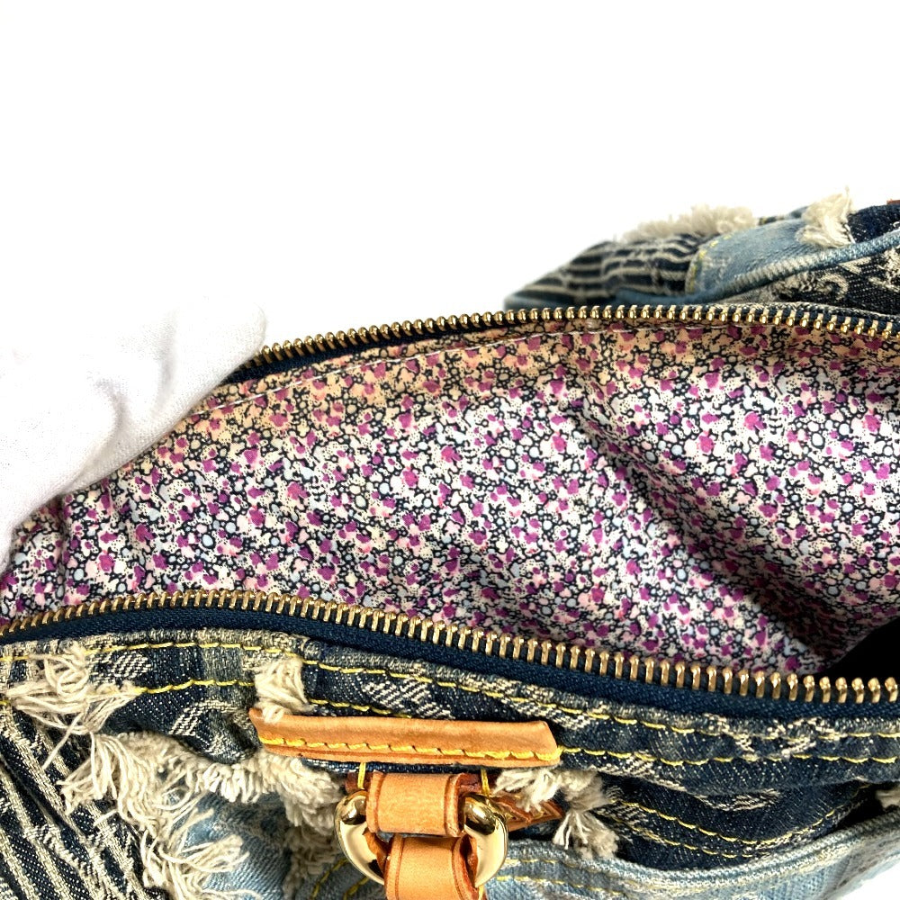 LOUIS VUITTON M95380 モノグラムデニム パッチワーク スピーディ30 スピーディ 30 ミニボストンバッグ ハンドバッグ モノグラムデニムキャンバス ユニセックス ブルー