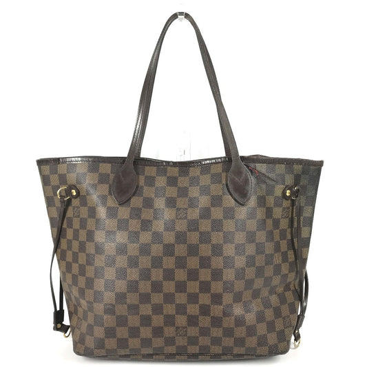 LOUIS VUITTON N51105 Damier Neverfull MM Neverfull MM Bag Shoulder Bag Tote Bag Damier Canvas Women's Ebene Brown