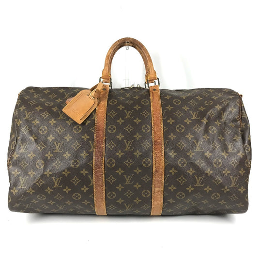 LOUIS VUITTON M41414 Monogram KeepallBandouliere55 Bag Travel Bag Travel Bag Hand Bag Duffle Bag MonogramCanvas Brown Used