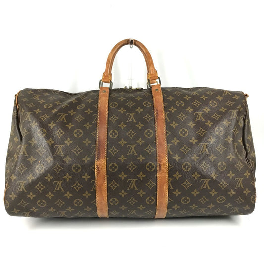 LOUIS VUITTON M41414 Monogram KeepallBandouliere55 Bag Travel Bag Travel Bag Hand Bag Duffle Bag MonogramCanvas Brown Used