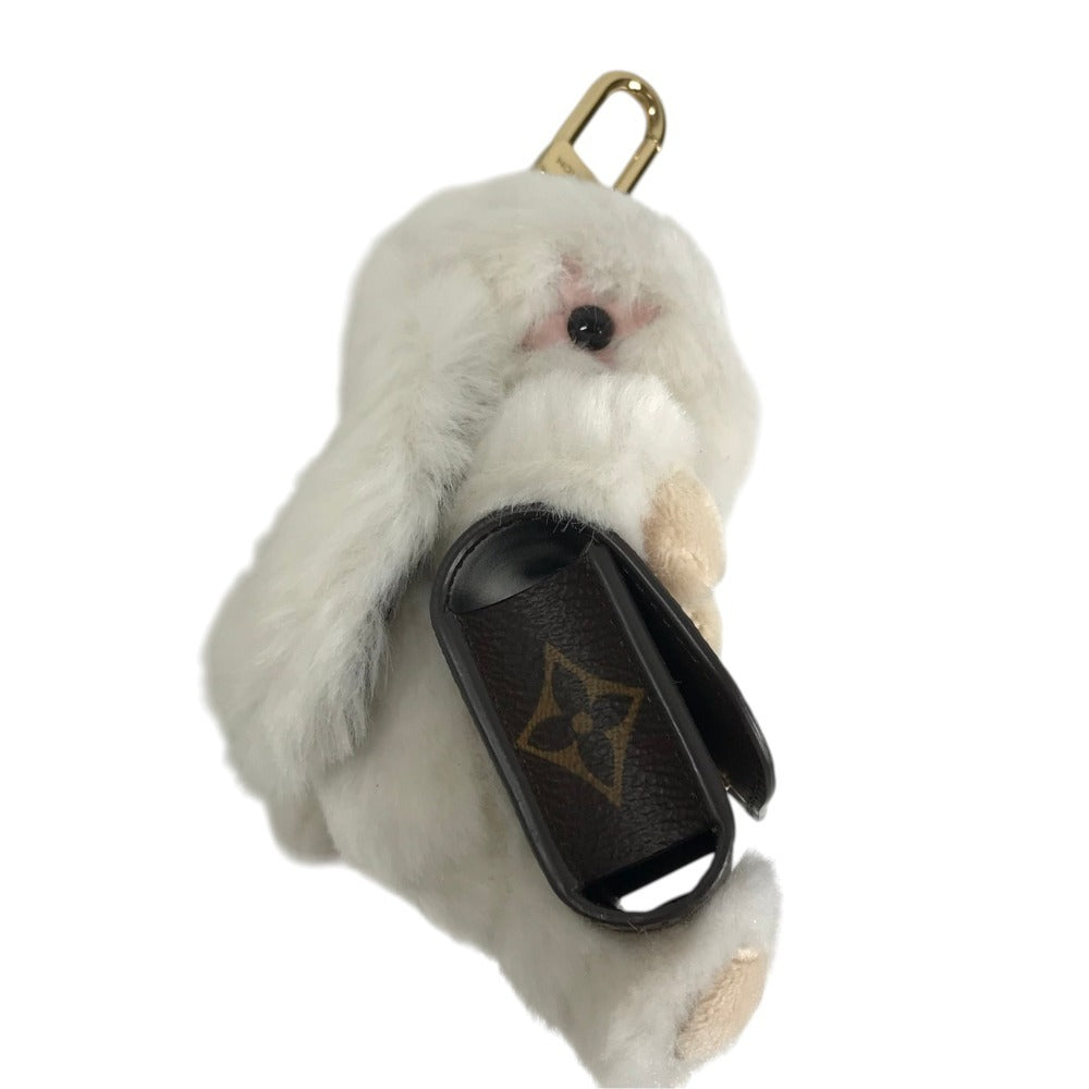 LOUIS VUITTON M03230 Monogram Bag Charm LV Cute Bunny Bag Charm Key Holder MonogramCanvas Brown Used