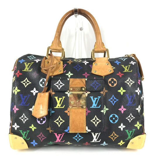 LOUIS VUITTON M92642 MonogramMulticolore Speedy30 Speedy 30 Mini Duffle Bag Hand Bag MonogramMulticoloreCanvas Noir Black Used