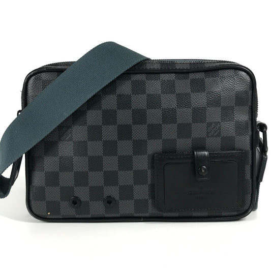 LOUIS VUITTON N40188 Damier Graphite Alpha Messenger Bag Messenger Bag Bolso bandolera Damier Graphite Canvas Unisex Negro