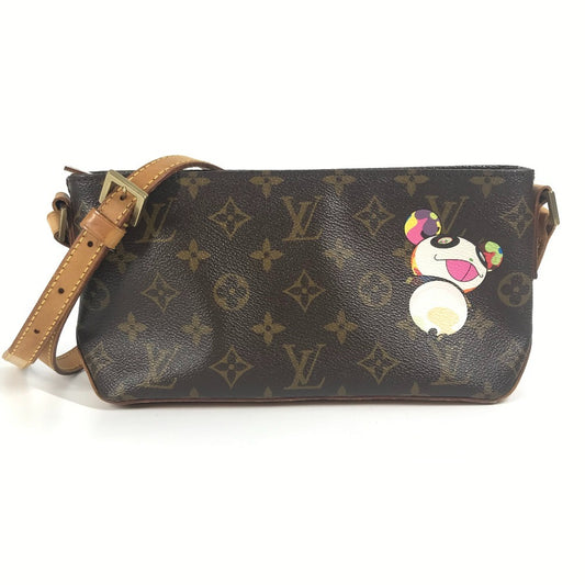 LOUIS VUITTON M51241 Monogram Panda Trotter Pochette Mini Bag, Crossbody Shoulder Bag, Monogram Canvas, Women's, Brown