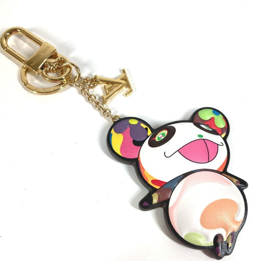LOUIS VUITTON M02467 Monogram LV×TM Superflat Keychain Bag Charm, Murakami Panda, Takashi Murakami Panda Keychain, Monogram Canvas, Women's, Brown