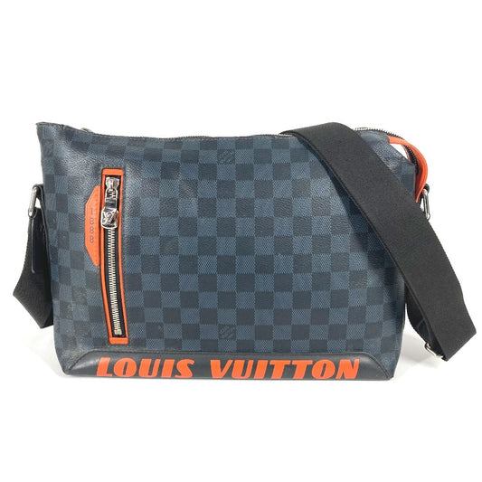 LOUIS VUITTON N40159 Damier Cobalt Discovery Messenger Bag, Crossbody Messenger Bag/Shoulder Bag, Damier Cobalt Canvas, Unisex, Navy