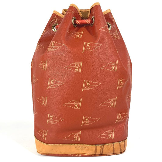 LOUIS VUITTON M80026 Louis Vuitton Cup 95 LVCUP Saint Tropez Shoulder Bag, Leather/Canvas, Unisex, Abogany Orange