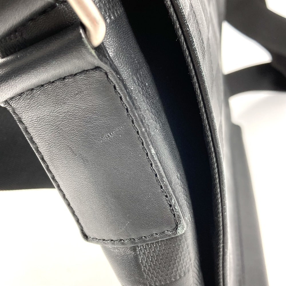LOUIS VUITTON N41033 Damier Infini District PM Bag, Flap Crossbody Shoulder Bag, Damier Infini Leather, Unisex, Onyx, Black