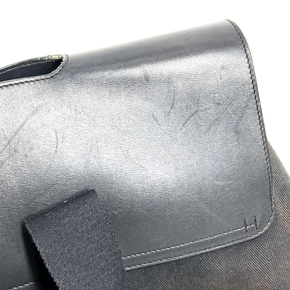 HERMES ヴァルパライソ MM ヴァルパライソMM カバン フラップ トートバッグ ハンドバッグ トワルシェブロン ユニセックス ブラック