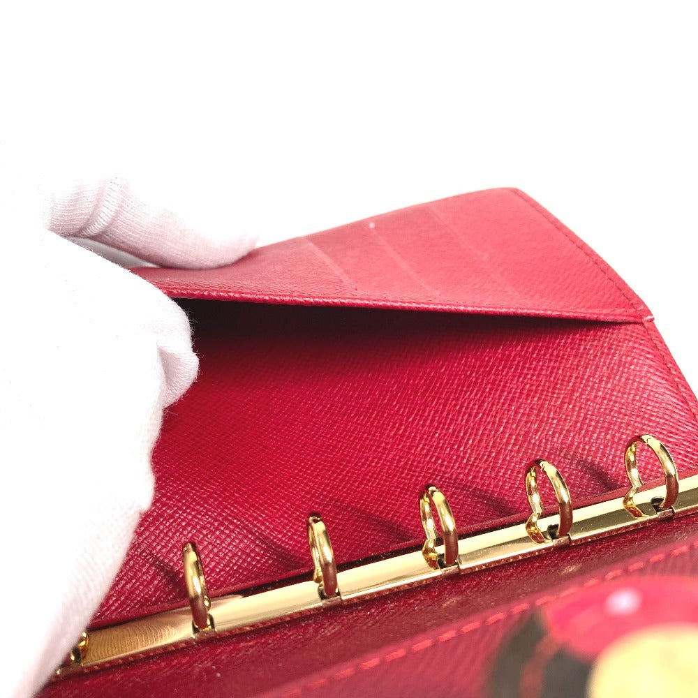 LOUIS VUITTON R21023 モノグラムチェリー アジェンダPM アジェンダ PM システム手帳 村上隆 ステーショナリー 手帳カバー モノグラムチェリーキャンバス レディース ブラウン