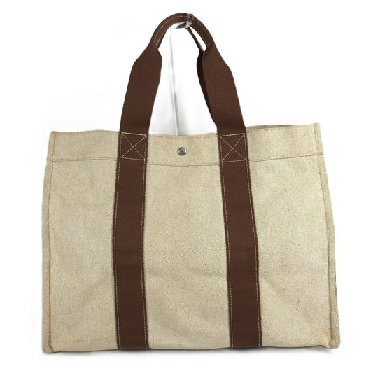 HERMES ボラボラGM ボラボラ GM カバン 旅行バッグ トラベルバッグ ハンドバッグ ボストンバッグ キャンバス ユニセックス ベージュ