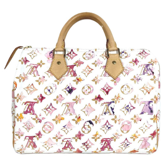 LOUIS VUITTON M95751 Monogram Watercolor Speedy 30 Speedy 30 Mini Boston Bag Handbag Women's White