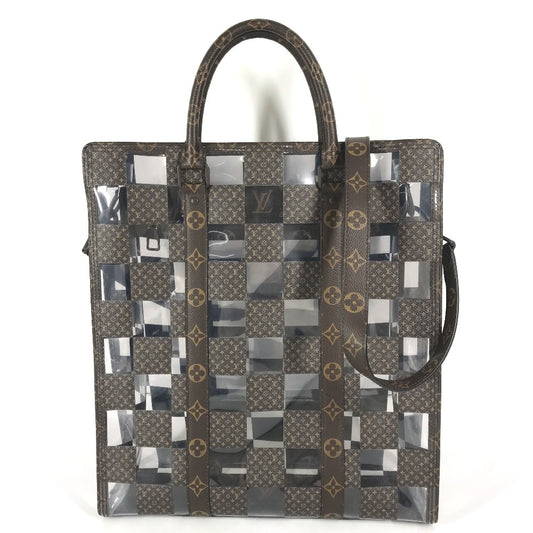 LOUIS VUITTON M20866 モノグラム チェス サックプラ 2WAYバック カバン 斜め掛け ショルダーバック トートバッグ ハンドバッグ モノグラムキャンバス ユニセックス ブラウン