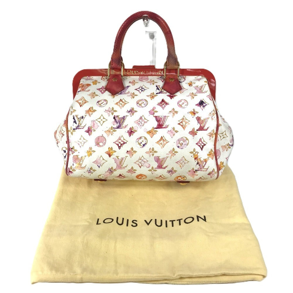 LOUIS VUITTON M95729 モノグラム ウォーターカラー スピーディ30 スピーディ 30 ミニボストンバッグ カバン バッグ ハンドバッグ レディース ブロン ホワイト