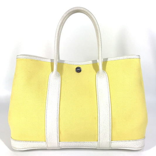 HERMES ガーデンパーティTPM ガーデンパーティ TPM カバン トートバッグ ハンドバッグ トワルアッシュ レディース イエロー