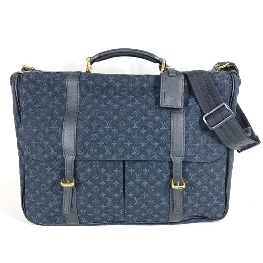 LOUIS VUITTON M42311 Monogram Mini Dunies Bag Boston Bag 2WAY Bag Bolso bandolera Bolso de hombro Monogram Mini Canvas Mujer Azul marino