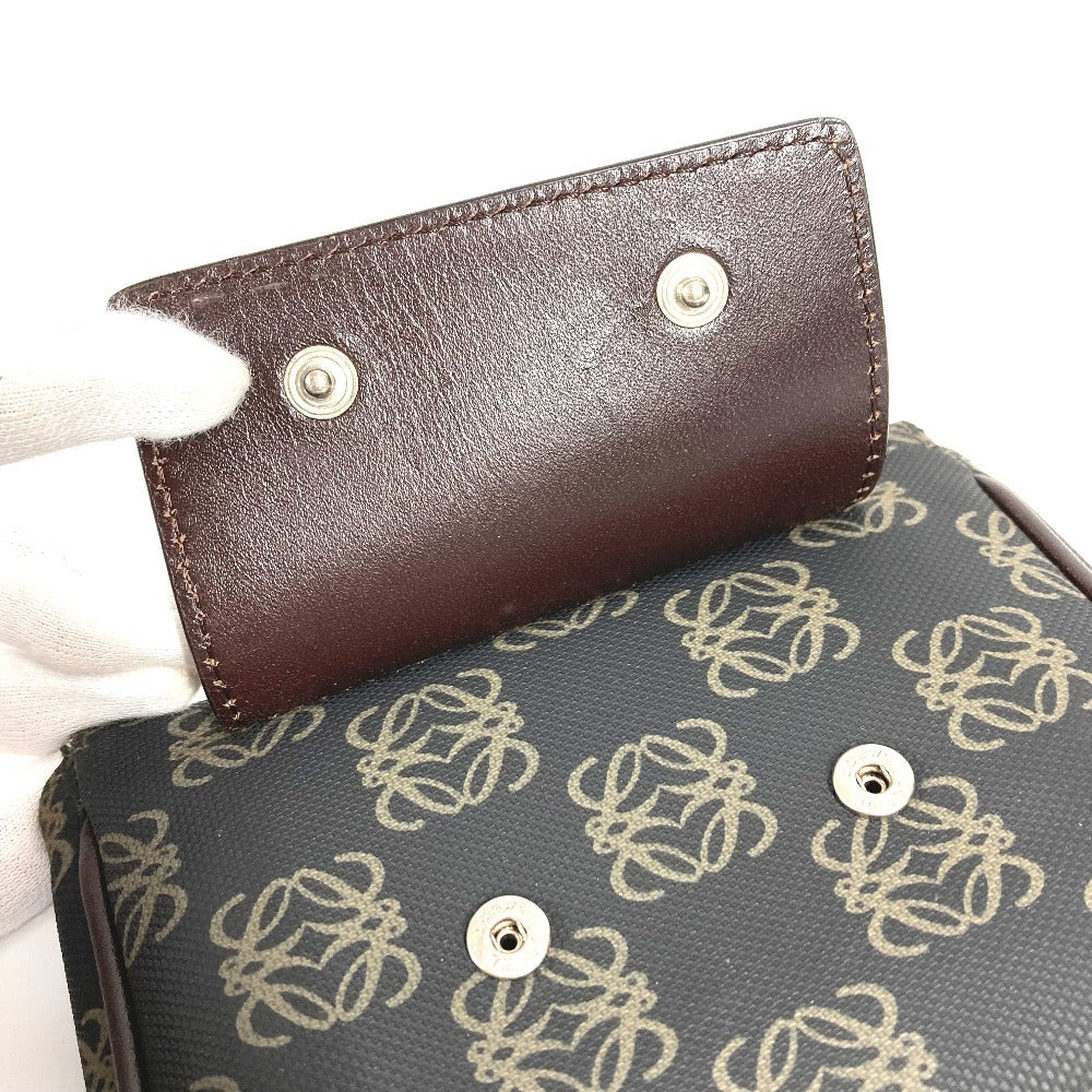 LOEWE バムバッグ ボディバッグ アナグラム ロゴ ポーチのみ ウエストバッグ カバン ベルトバッグ クロス ポーチ PVC/レザー ユニセックス ブラウン