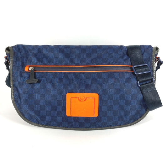 LOUIS VUITTON N41240 ダミエ チャレンジメッセンジャーバッグ メッセンジャーバッグ 斜め掛け カバン ショルダーバッグ レザー/ナイロン ユニセックス ネイビー